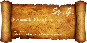 Szedmák Gizella névjegykártya